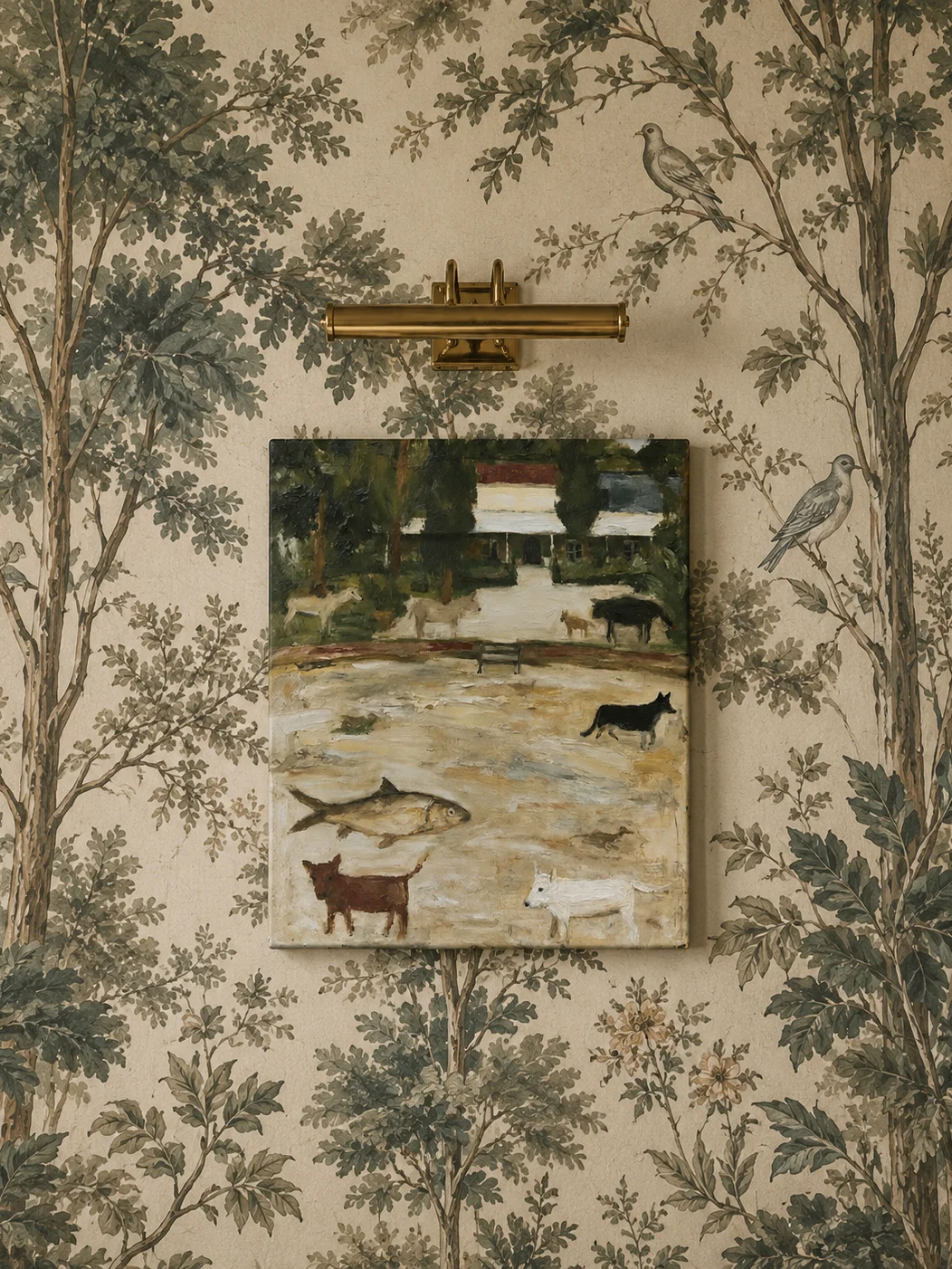Maison Pastorale toile-wall interior